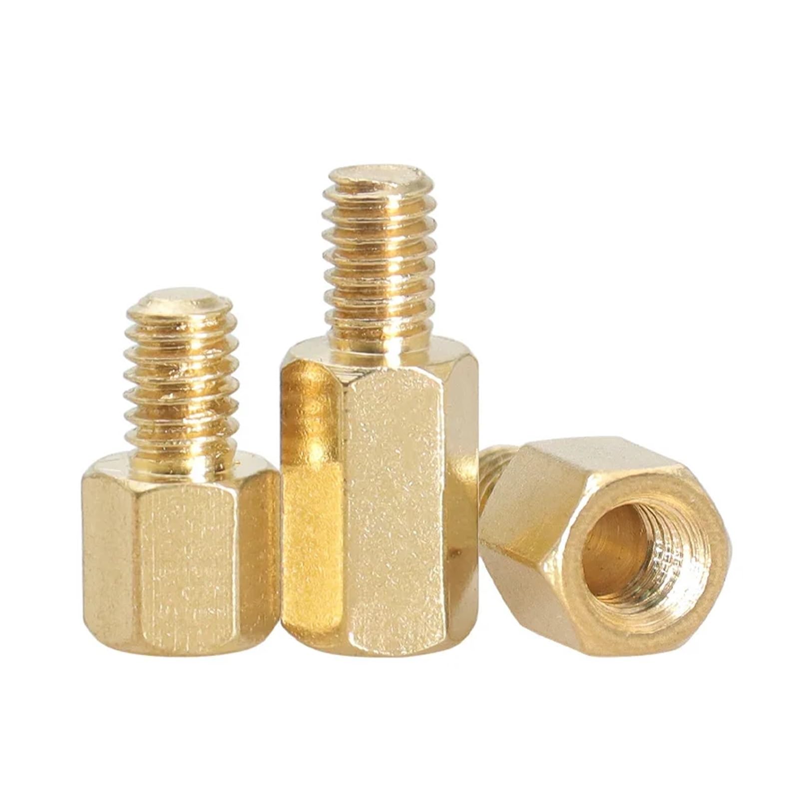 100 Piezas De Cobre Separadores Hexagonales M3 Columna De Metal