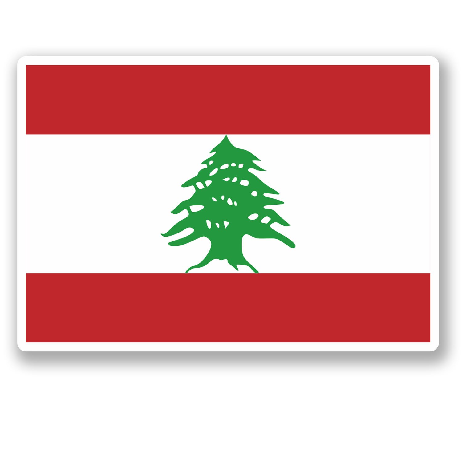 Destinationvinyl Multi 2 X Beirut Lebanon Vinyl Sticker Decal Luggage Travel Tag Map Flag #5370 (10Cm Wide X 7Cm Tall)