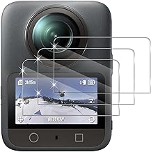 Holilo pour DJI Osmo 360 Verre Trempé【 3 Pièces 】 Accessoires, 9H Dureté Résistant aux Rayures Verre Trempé Membrane, sans Bulles Anti-Empreintes HD Protection DéCran