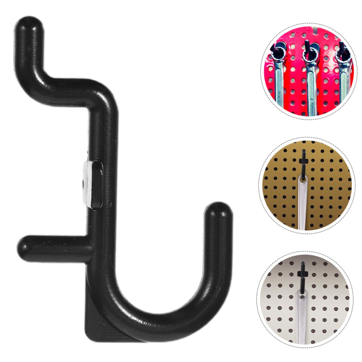 SOLUSTRE 320stücke Kunststoff Pegboard Haken Förmige Haken Für Lochplatten Für Garage Und Wohnräume Vielseitige Aufbewahrungslösungen Für Werkzeuge Und Zubehör
