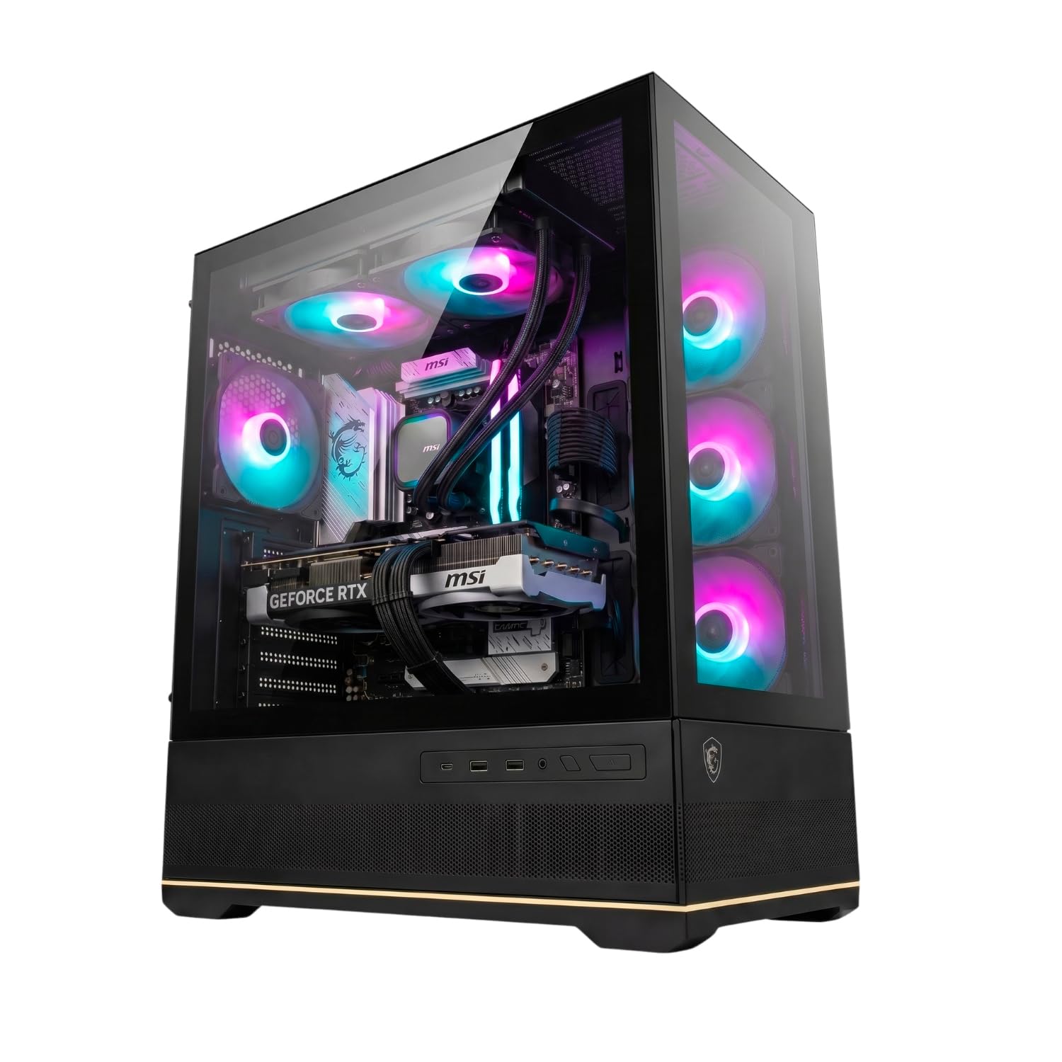 Epical-Q Ordenador sobremesa Gaming DragonSpine Coul II AMD Ryzen 7 5700X, 32GB, 1TB SSD NVME, RTX 5060TI 16GB + Windows 11 Pro
