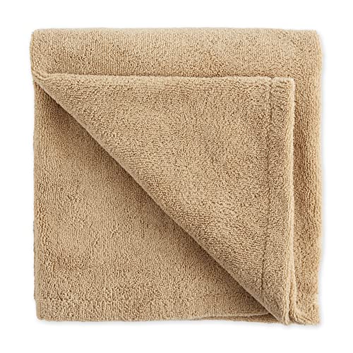 Bone Dry Pet Grooming Towel Collection Absorbent Microfiber X-Large, 41x23.5, Embroidered Taupe, 41x23.5" - Image 3