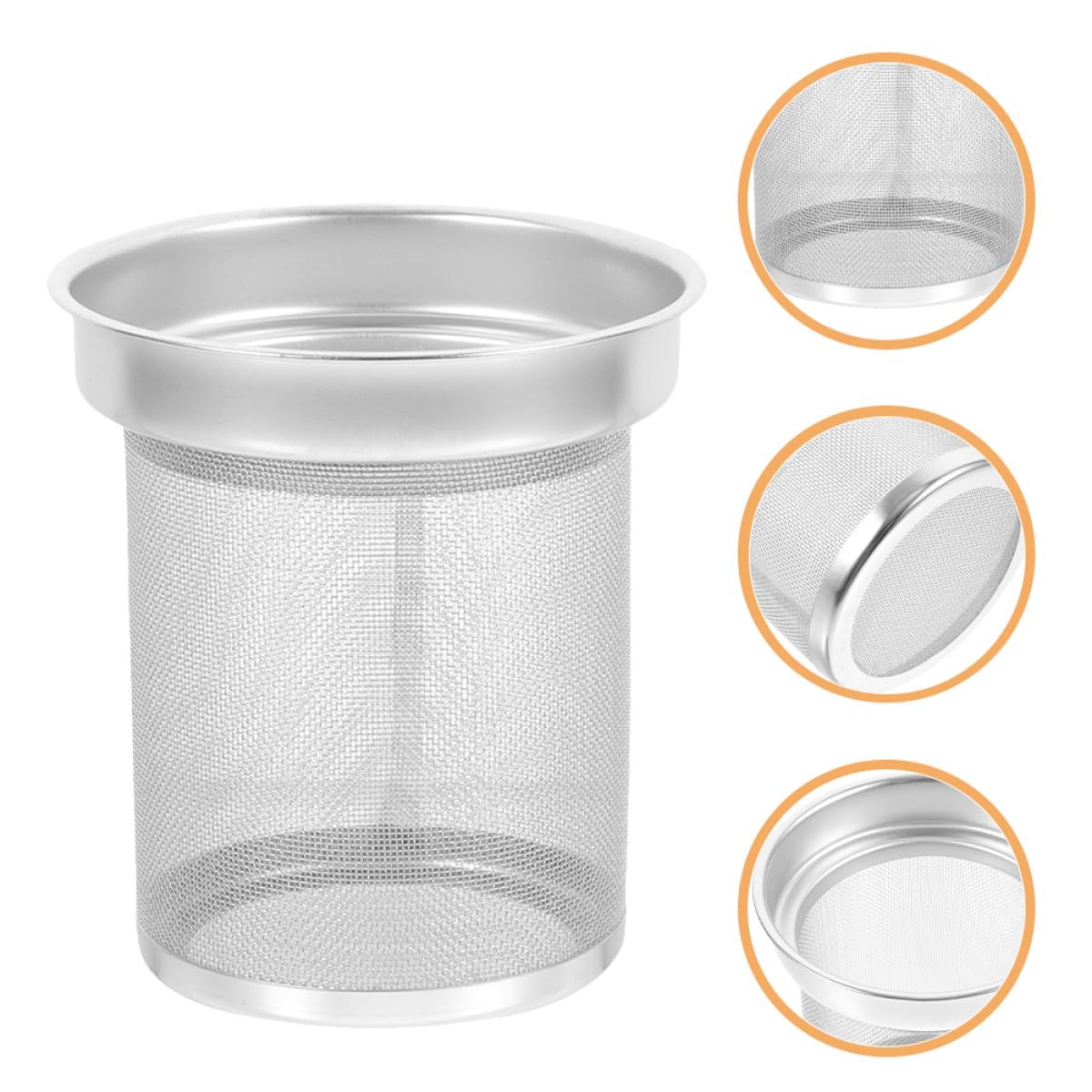 MAGICLULU Teesieb aus Edelstahl für Losen Tee mit Rostfreier Struktur Praktischer Teekannenfilter für Freunde Des Teegenusses Langlebig und Leicht zu Reinigen