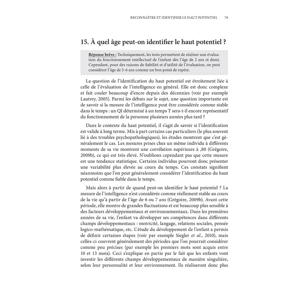 Le haut potentiel en questions
