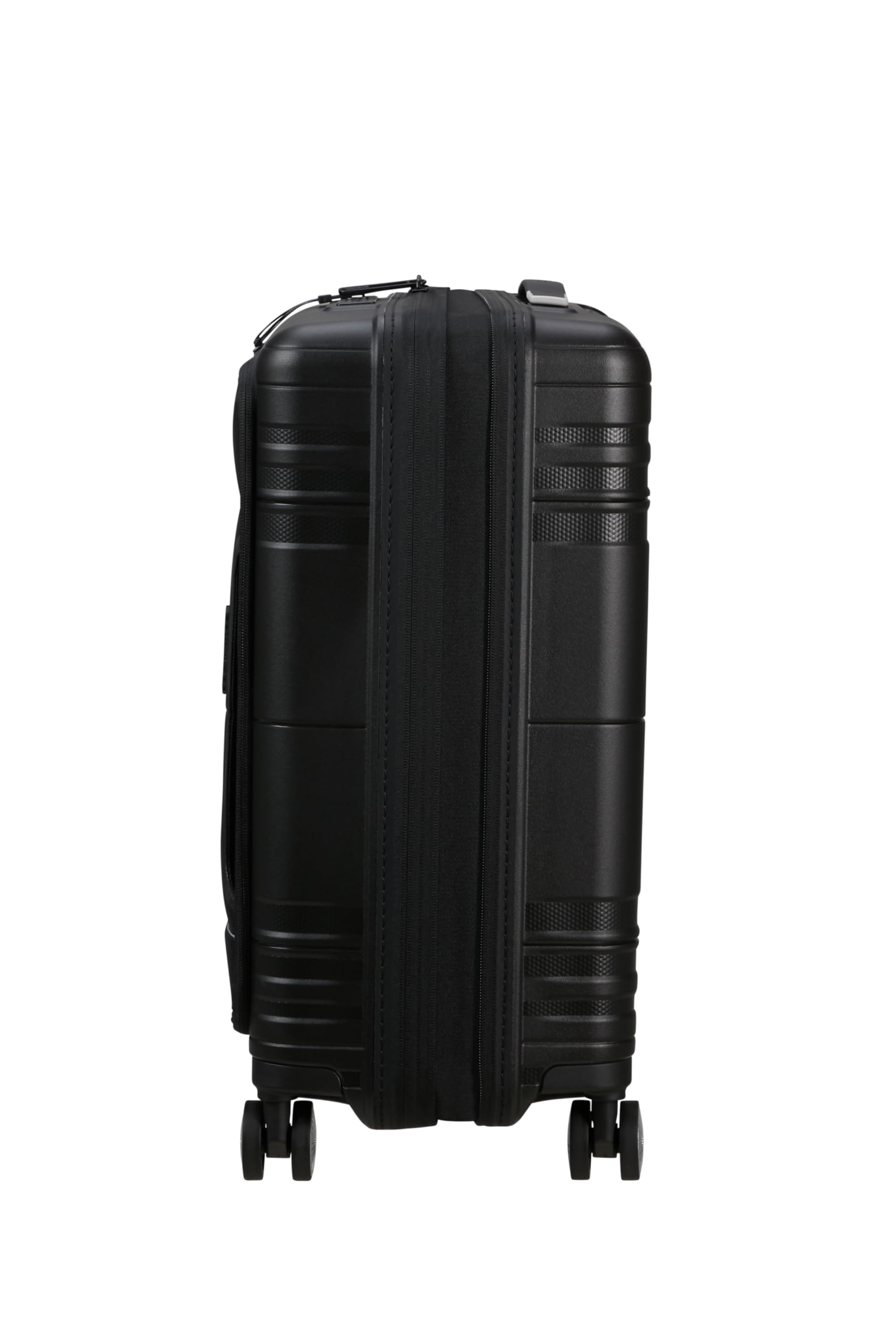 American Tourister Hello Cabin - Spinner S, Expandible Hand Luggage, 55 cm, 39/45 L, Black (Onyx Black)