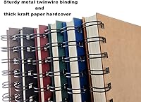 Vista 4 de ALIMITOPIA Spiral Notebook Journal,College Ruled Thick Paper Hardcover Wirebound Notepad Diary Memo Sketch Note Book for School Office Business