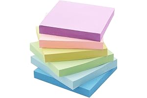 Early Buy | Finest Self-Stick Notes | 6 Pastel Colors | 6...