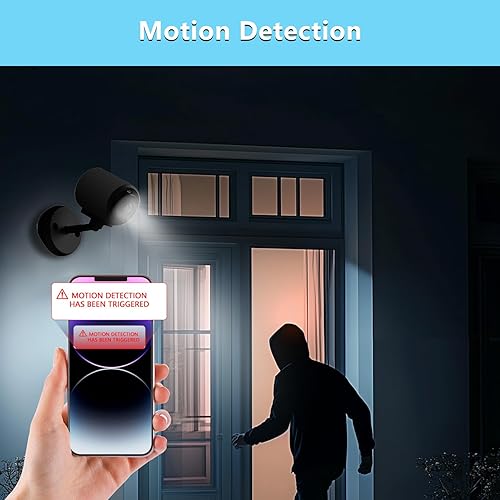 Miniatura 7 de Mini cámara de seguridad, cámara WiFi 1080P (solo 2.4G) para interiores y exteriores con visión nocturna, detección de movimiento, almacenamiento en