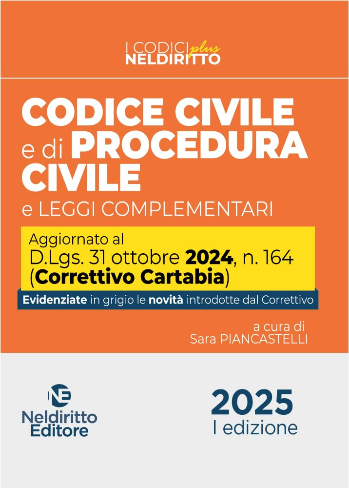 Codice Civile E Procedura Civile Plus Aggiornato Al Decreto Correttivo Cartabia D.Lgs. 31 Ottobre 2024, N. 164 - 4