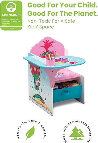 Miniatura 26 de Delta Children Space Adventures - Escritorio con silla y compartimento de almacenamiento, para artes y manualidades, merienda, educación en casa,