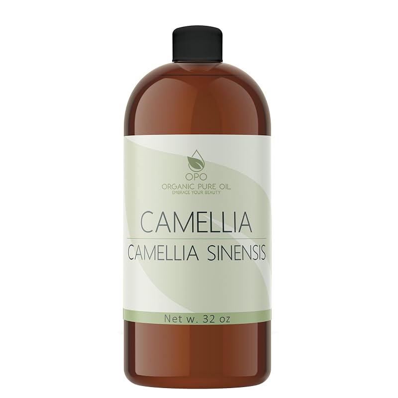 Óleo de semente de camélia japonês OPO, prensado a frio e não refinado, 32 oz