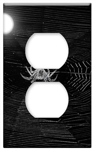 Switch Plate Outlet Cover - Web Weaver Insect Spider Night Quindio