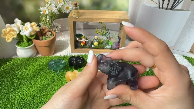 Figura Cristal Elefante Yooperlite 2 Pulgadas miniatura 7