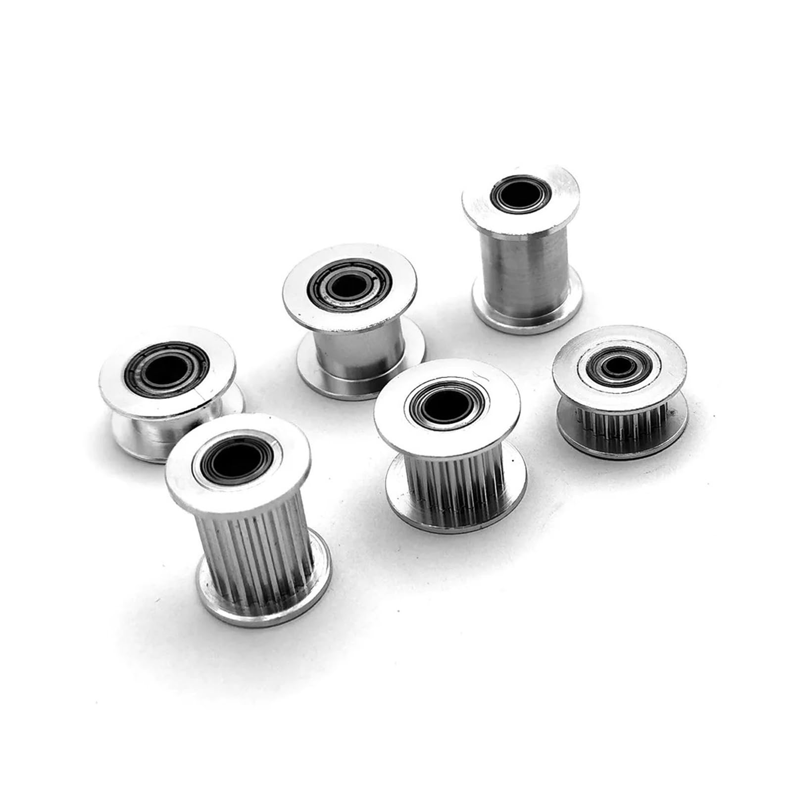 2MGT 2GT 20 dientes polea tensora de sincronización diámetro 3/4/5mm con rodamiento for correa síncrona GT2 ancho 6/10mm 20T(3mm-With Teeth,1pcs 2GT,6mm)
