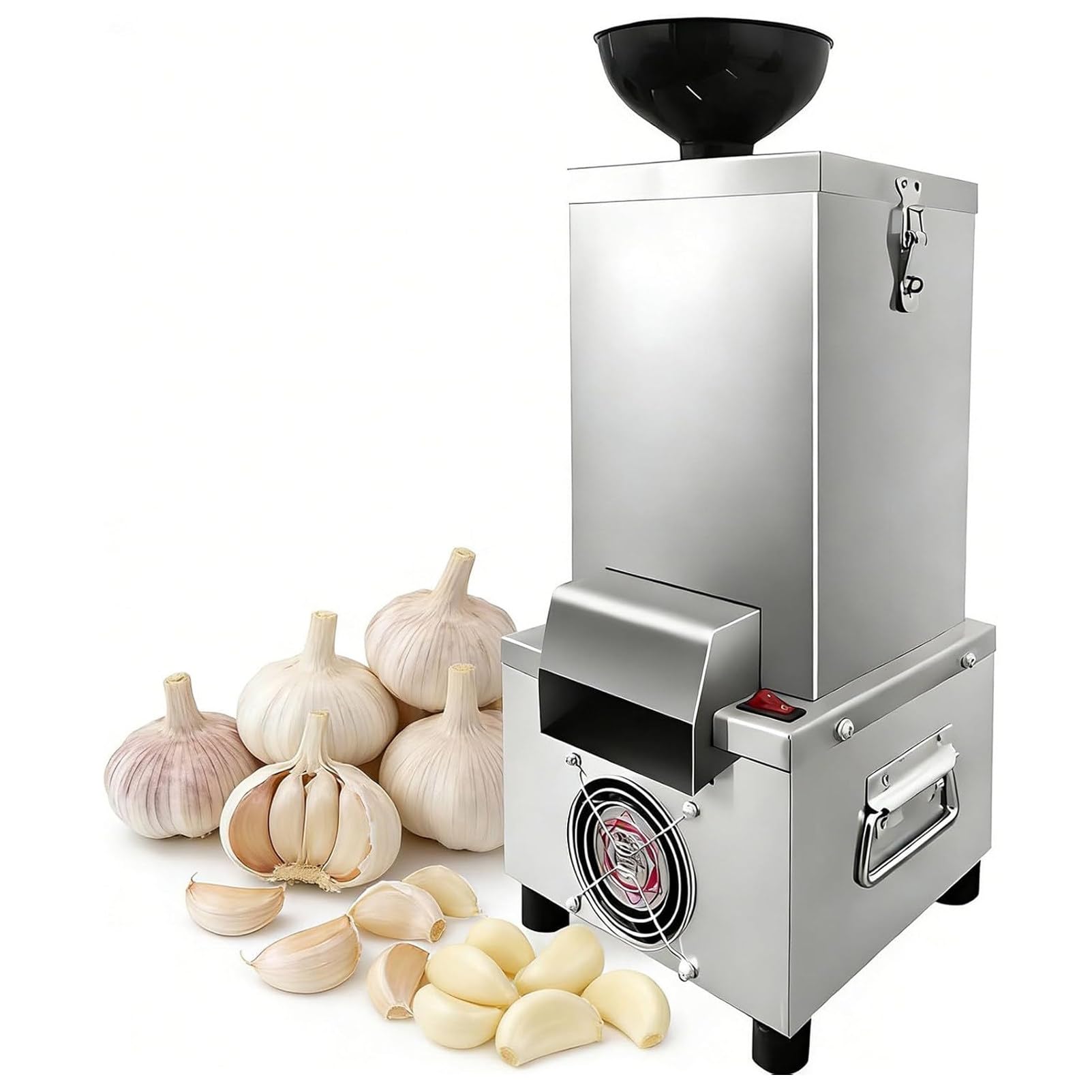 Pnpaea Electric Garlic Peeler Machine Stainless Steel Commercial Whole Garlic Peeling Machine Electric Garlic Separator for Home Grain Separator Restaurant