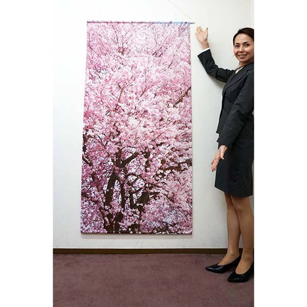 Amazon.co.jp: 桜タペストリー 桜満開 防炎加工 L180cm×90cm/さくら