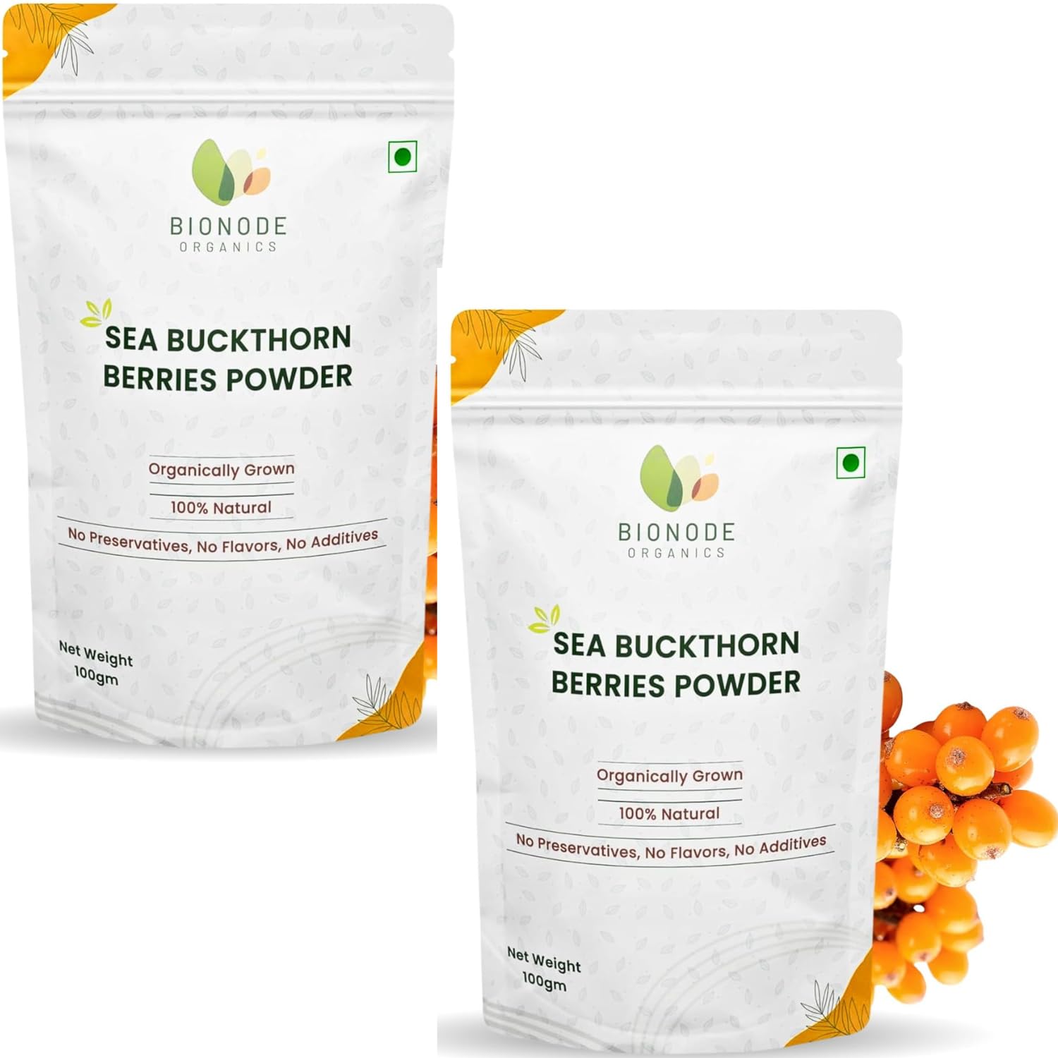 Sea Buckthorn Berries | Dry Seabuckthorn Berries powder | Rich in Omega 3,6,7,9 | Fibers, Omegas, Collagen, Vitamic C, Vitamin E | Dry Sea Buckthorn (Sea Buckthron Powder 100gm)