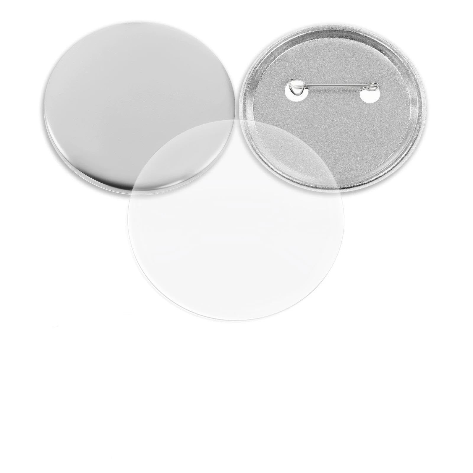 Material de insignia en blanco 58MM 100SET Pizarra blanca DIY