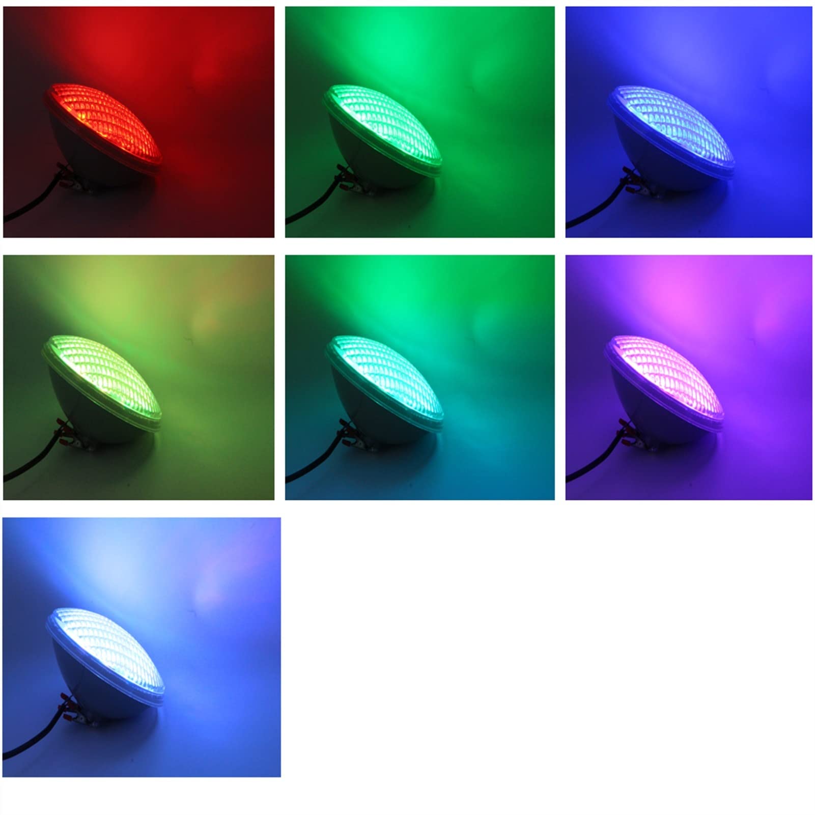 Luz para Piscina 1 8W 22W 36W 45W 54W Proyector DIRIGIÓ Iluminación de piscina bajo el agua de Piscine Par 56 rgb Destacar IP68 Luz de piscina impermeable con control remoto. Luces Sumergibles ( Color