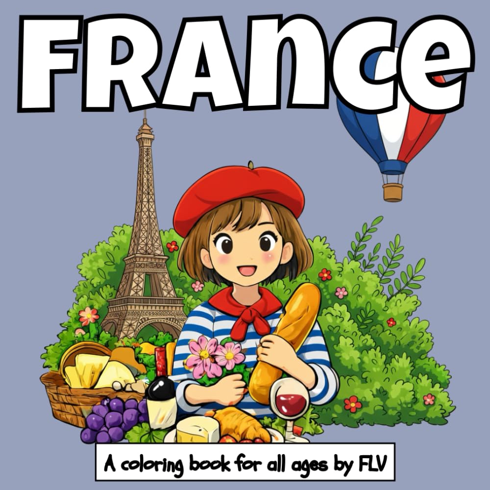 FRANCE: A COLORING BOOK.