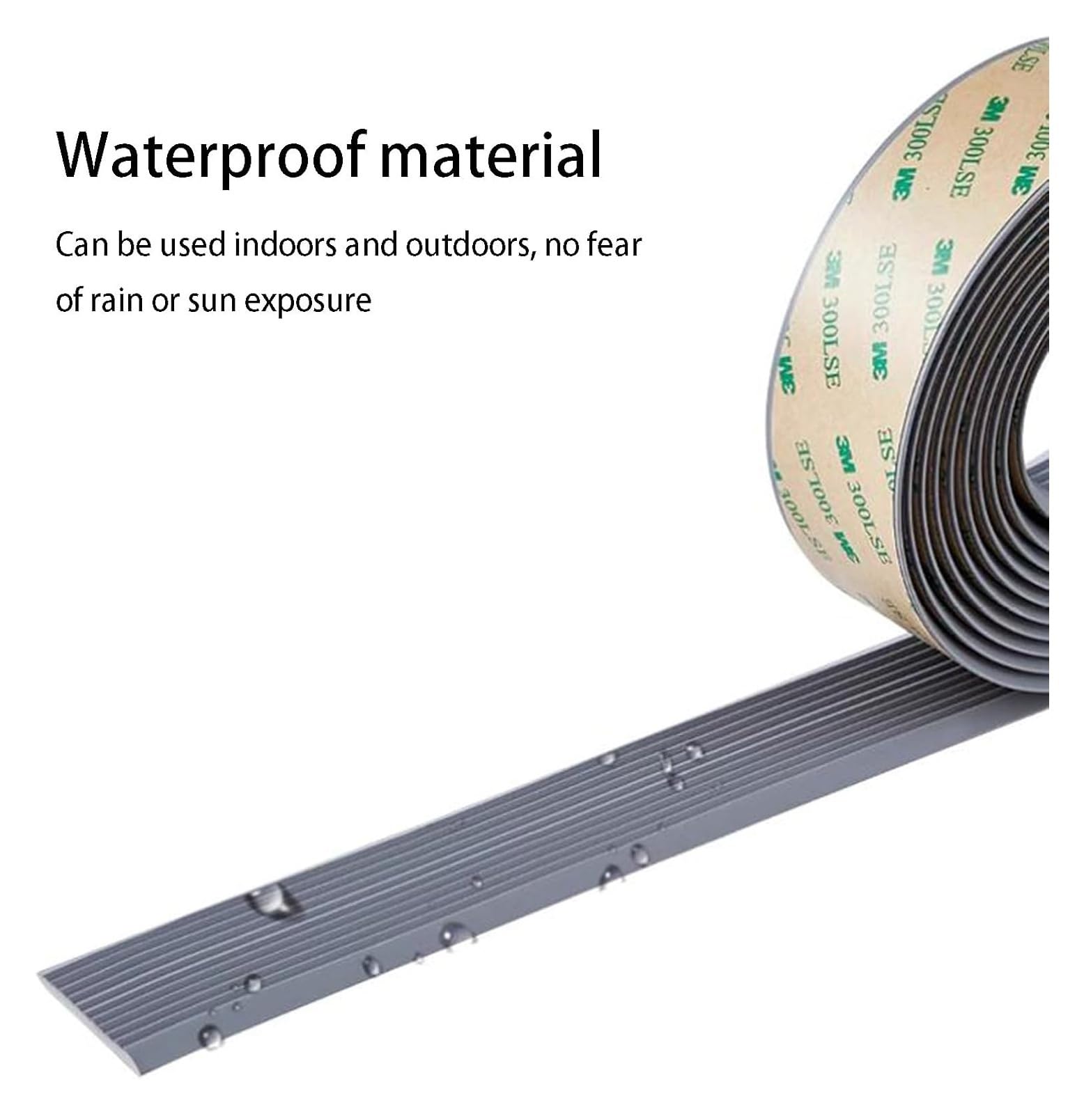 5 cm selbstklebender Treppenstufenkantenstreifen, rutschfeste PVC-Kante, wasserdicht und zuschneidbar, Anti-Rutsch-Streifen for Stufenrampen(Brown,10m)