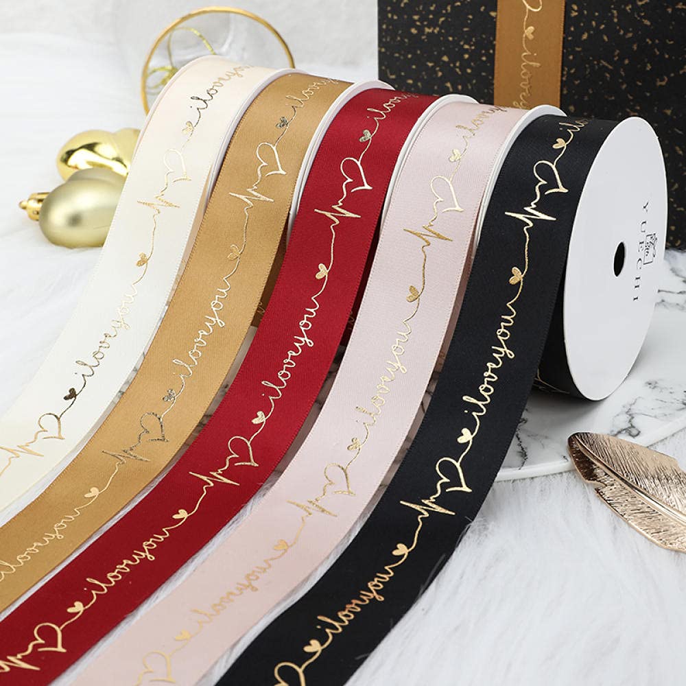 Ribbons For Gift Wrapping Ribbon For Fabric Satin Ribbons Kolor Z Walentynki Prezent Prezent Pudełko Opakowania Dekoracyjne Tapeta Taśmowa Dekoracyjna Brązowana Wstążka Kokardka-Brązowy
