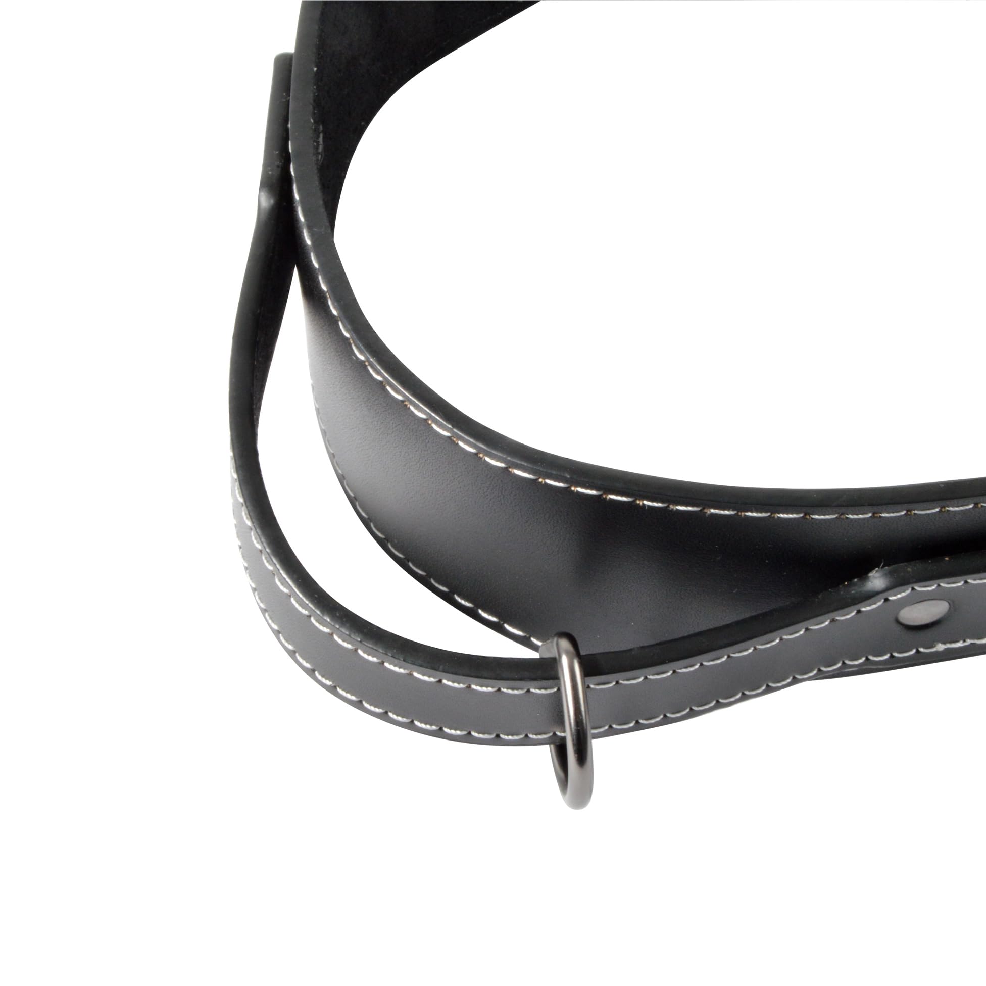 Love Story, Collar with Handle Special Large Dog Leather Size 3XL 80 x 5 cm Black - Image 2