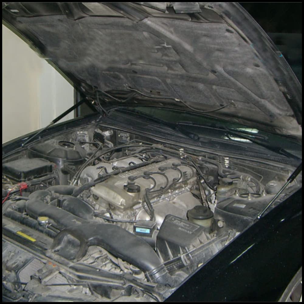 MYFSPORTS Hood Struts for Nissan Silvia S14 1993-1998 200SX 240SX No-Drill Bonnet Lift Supports Gas Dampers Springs