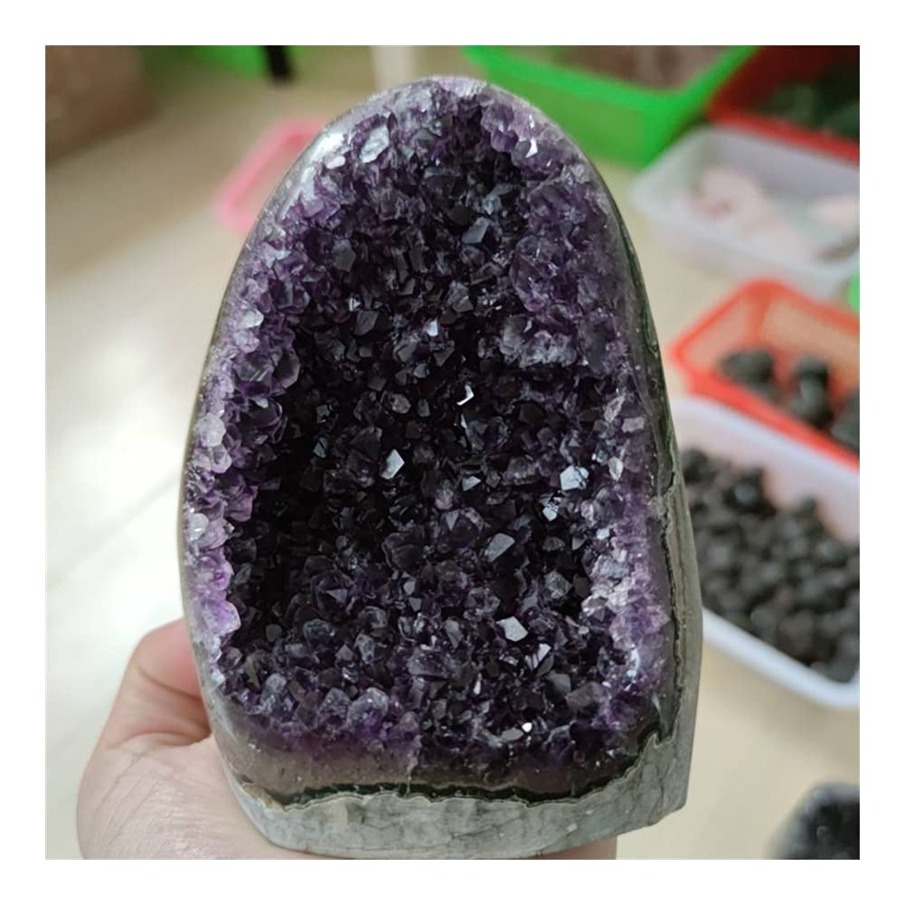 Cristal Natural en Bruto For 1kg Gran Amatista Racimo Geoda Cristal Cuarzo Corte Base Amatista Espécimen Uruguay