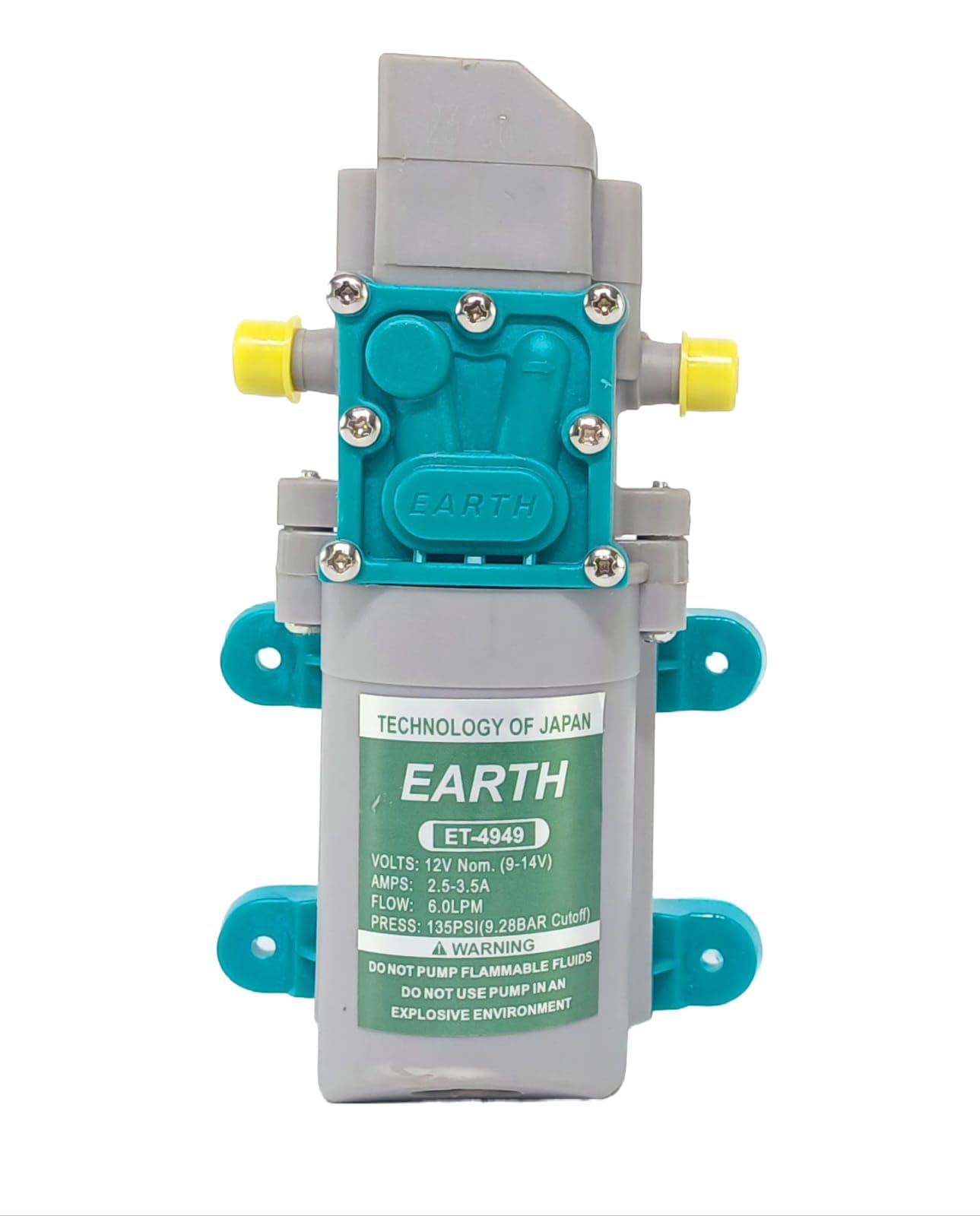 Earth Dc Water Pump High Pressure 12V Dc Water Pump Battery Sprayer Motor Single High Performance 12V Dc 135 Psi Used In Farm Agriculture Mist Spray, Car Bike Wash, Sanitizing, Ac Cleaning, (B0D1GD47V2) Amazon Price History, Amazon Price Tracker