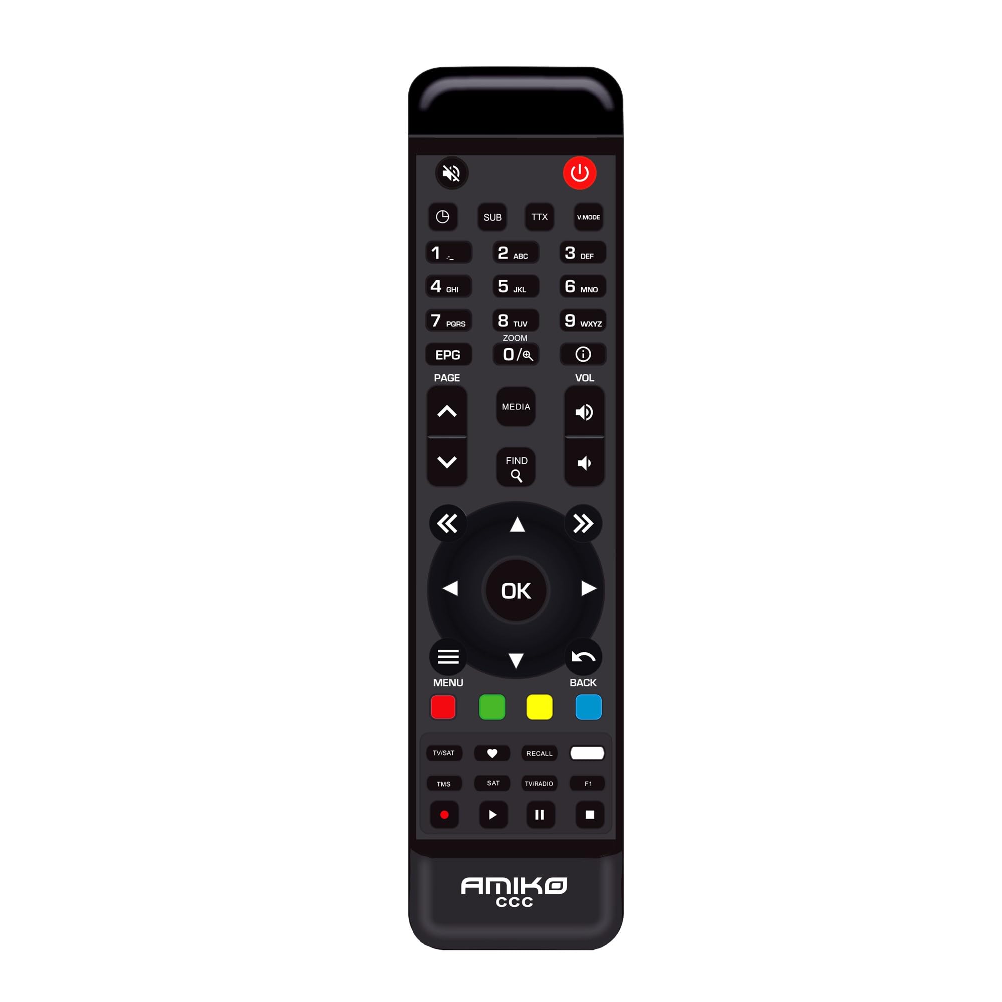 AMIKO 9265+ 4K UHD Combo odbiornik satelitarny i DVB-T2 z funkcją nagrywania PVR, czytnikiem kart, gniazdem CI, do anteny satelitarnej, telewizji kablowej i odbioru DVBT2, kabel H.265 + M@TEC HDMI