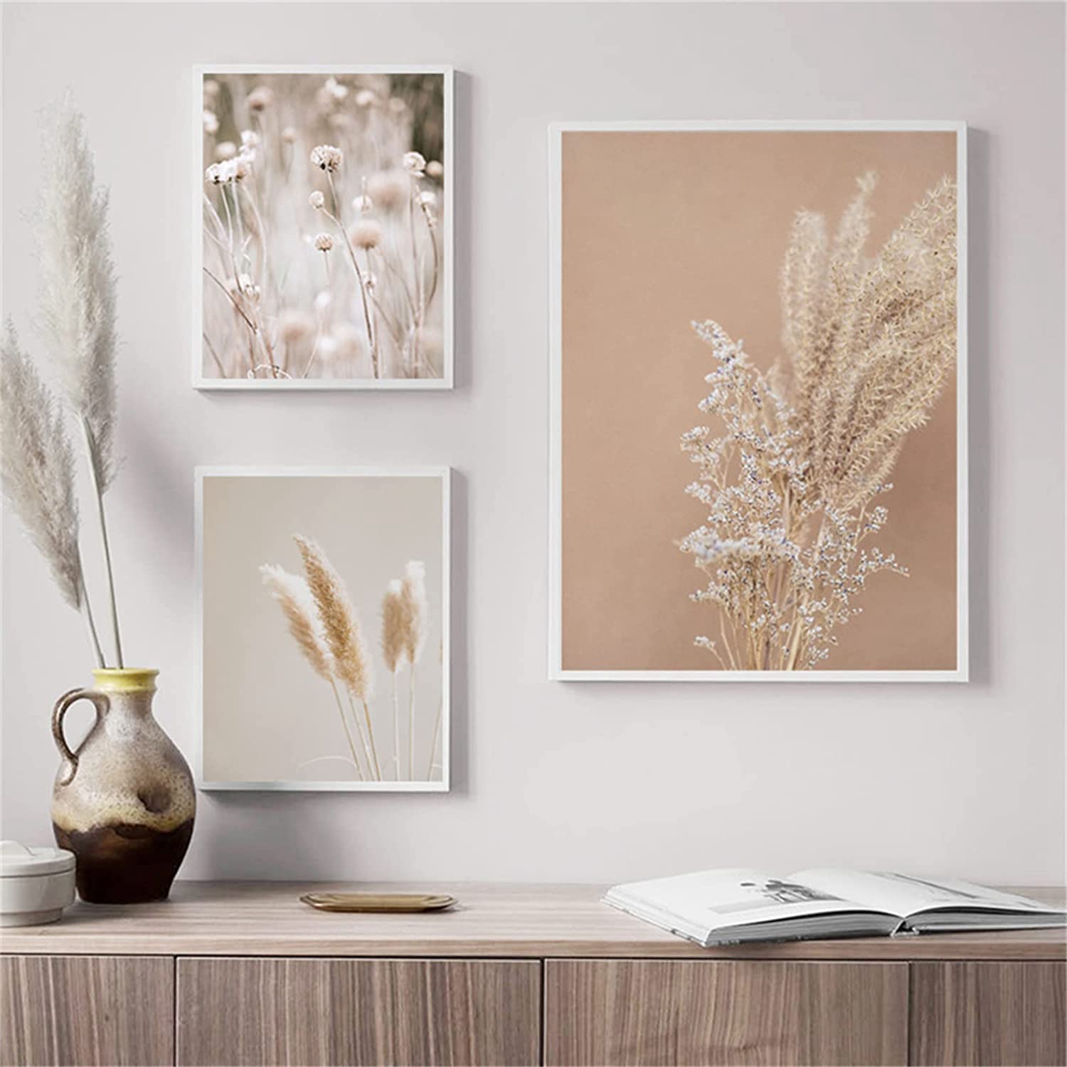 LPFNSF Arabic Calligraphy posters, Allah Quotes with Marble Background, (Frameless) - 30x40cm, Pack of 3, Golden, 30x40cm*3 - Image 2