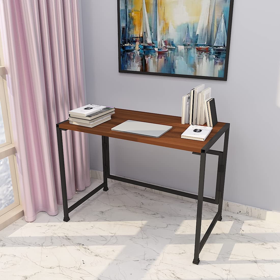 Decor Master Multipurpose Study Table, Study Table for Students, Office Table, Office Table for Office Work, Laptop Table, Computer Table, Workstation, Computer Desk (Brown)