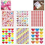 BeYumi 60 Sheets Valentines Heart Stickers for Kids, 3200+ Different Piece, Great for Colorful Decorations, Party Supplies Favors, Birthday Gift, Reward Stickers