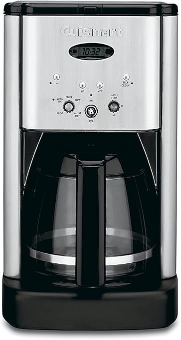 Cuisinart Brew Central DCC-1200 12 Cup Programmable Coffeemaker, Black/Silver