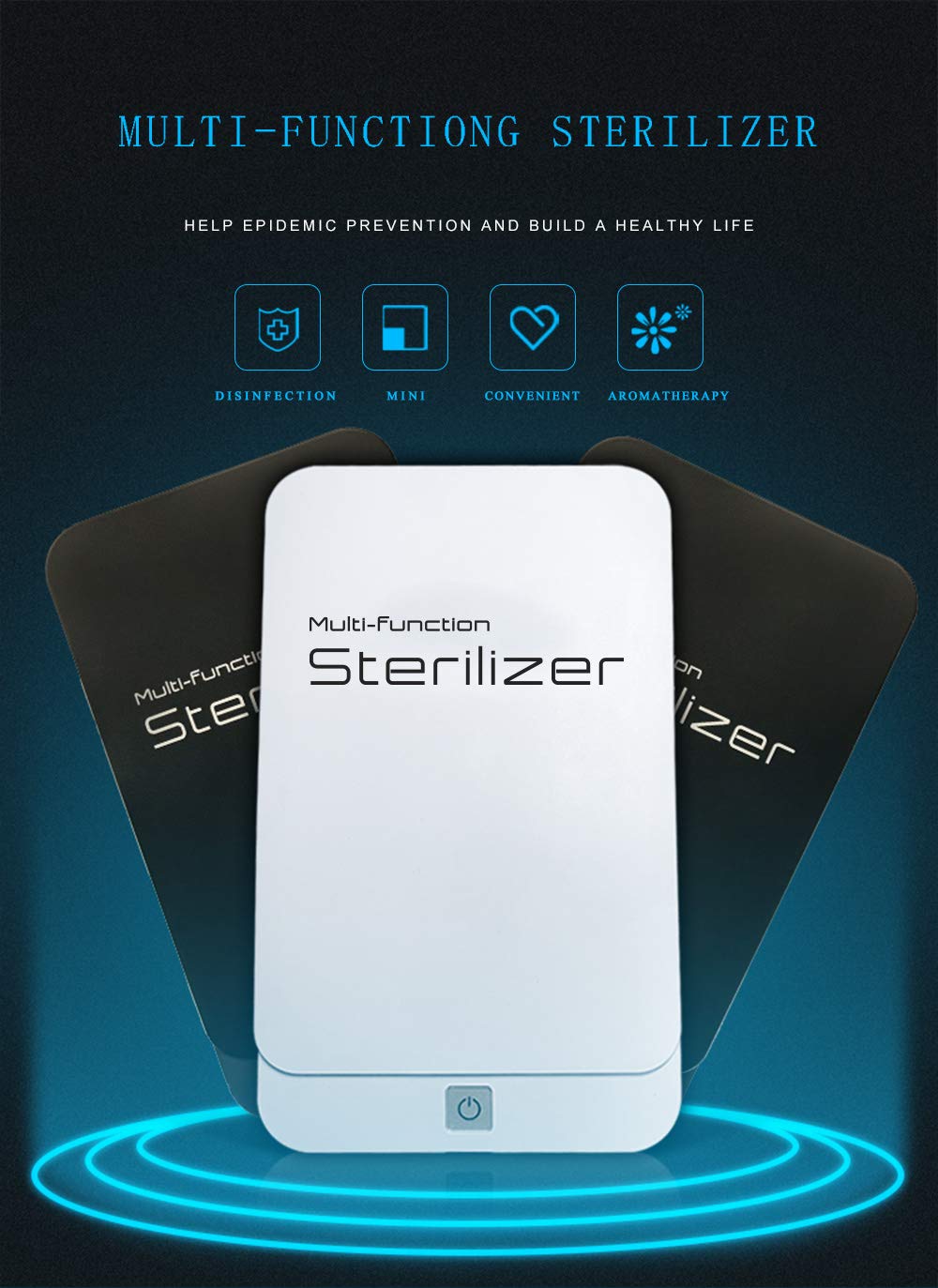 Phone Sanitizer UV, Lovebay Portable Smart Phone Sterilizer, Aromatherapy Function Disinfector, Cell Phone Cleaner with USB Charging for iOS Android Mobile Phone Toothbrush Pacifier