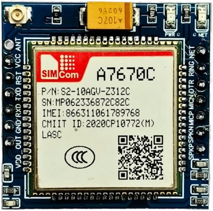 Robocraze A7670C GSM 4G Breakout Board ADIY | LTE Cat 1 Communication ...