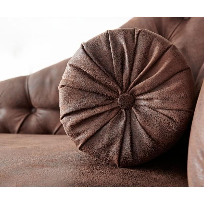 Image of Lazy Couch and Reclining Sofa /Recliner Chaise Longue /Fabric recliners /for Bedroom /Living Room /Office Reception Recliner Lounge Sofa and Armchair (Sued Brown Leatherette)