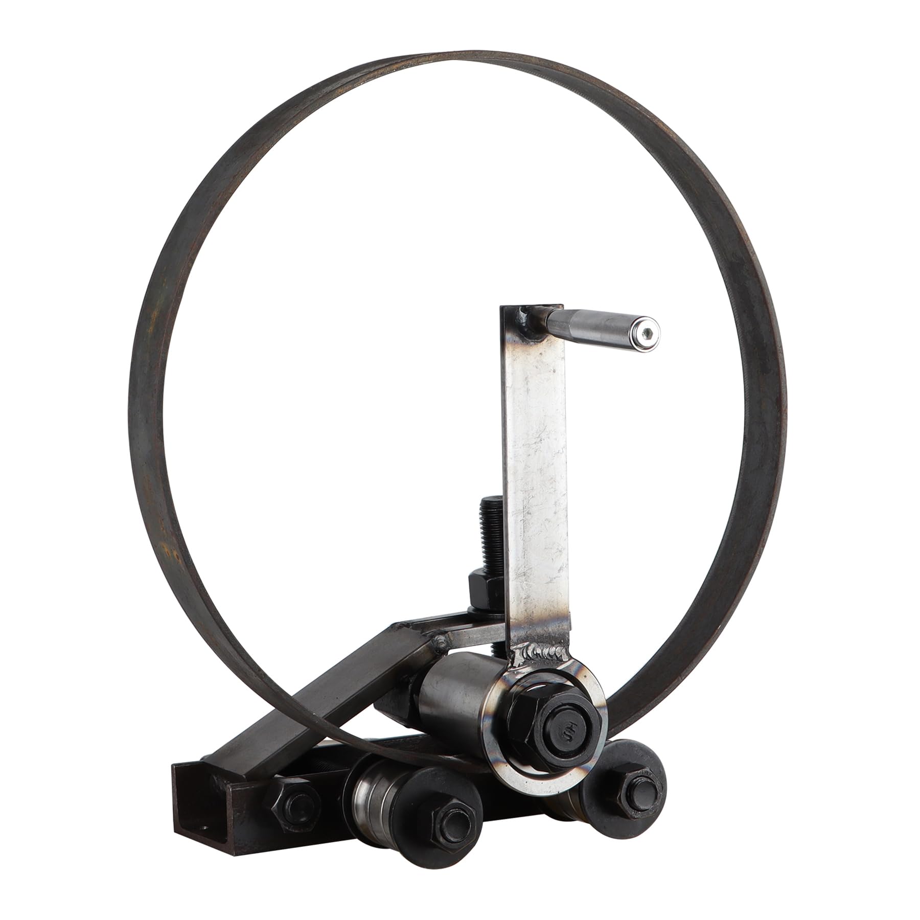 Manual Sheet Metal Roller Bender, Rebar and Sheet Metal Circle Bending Tool, up to 50mm Width, 12mm Rebar Diameter