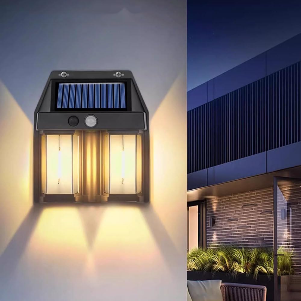 Détecteur de mouvement extérieur solaire étanche pour sécuriser la maison