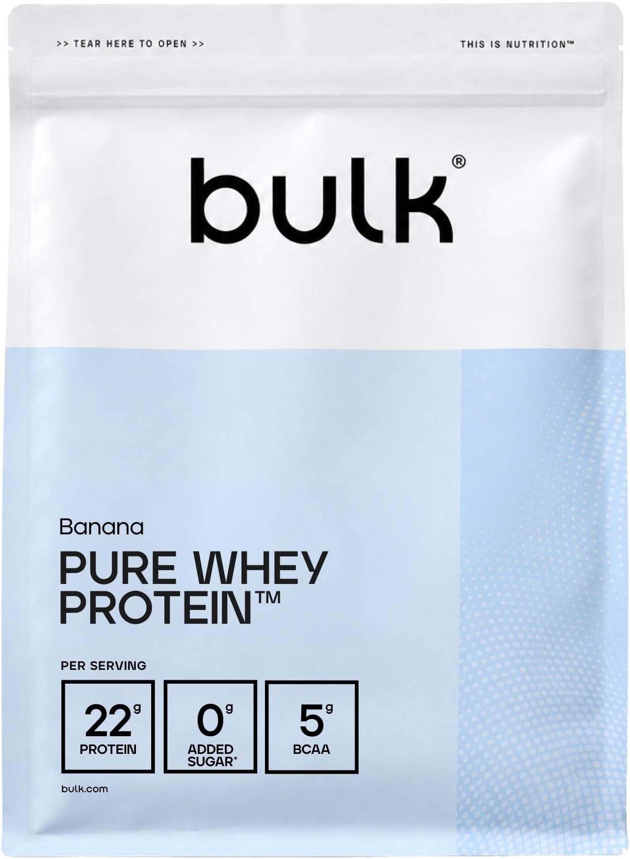 Bulk Pure Whey Protein Powder, Banana, 1kg
