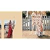 PRETTYGARDEN Women's Casual Long Summer Dresses Boho Floral Wrap V Neck Short Sleeve Split Maxi Beach Dress (Red -1,Medium)