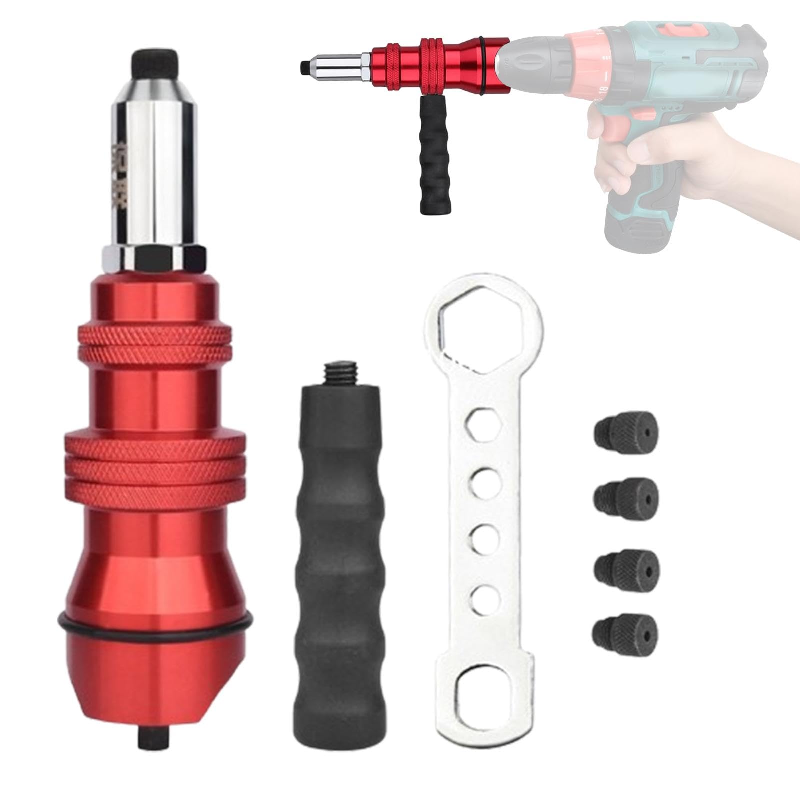 Adaptateur de rivet à insert fileté pour fixer solidement sans fatigue
