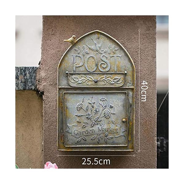 American Style Letterbox Wall Mounted Postbox Mailbox Outdoor Parcel