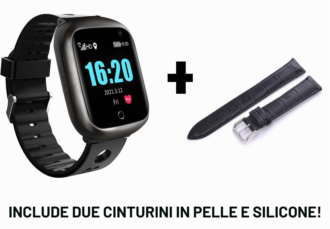 Reloj Localizador GPS Personas Mayores, Niños, Alzheimer, Botón SOS, Detector Caída, Teléfono, App Español, Reloj Abu Family Care, Manual Español