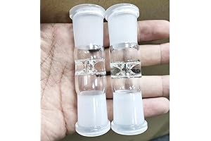 2 Sets Glass Adapter for Easy and Seamless Glass Pipe Joint Connection