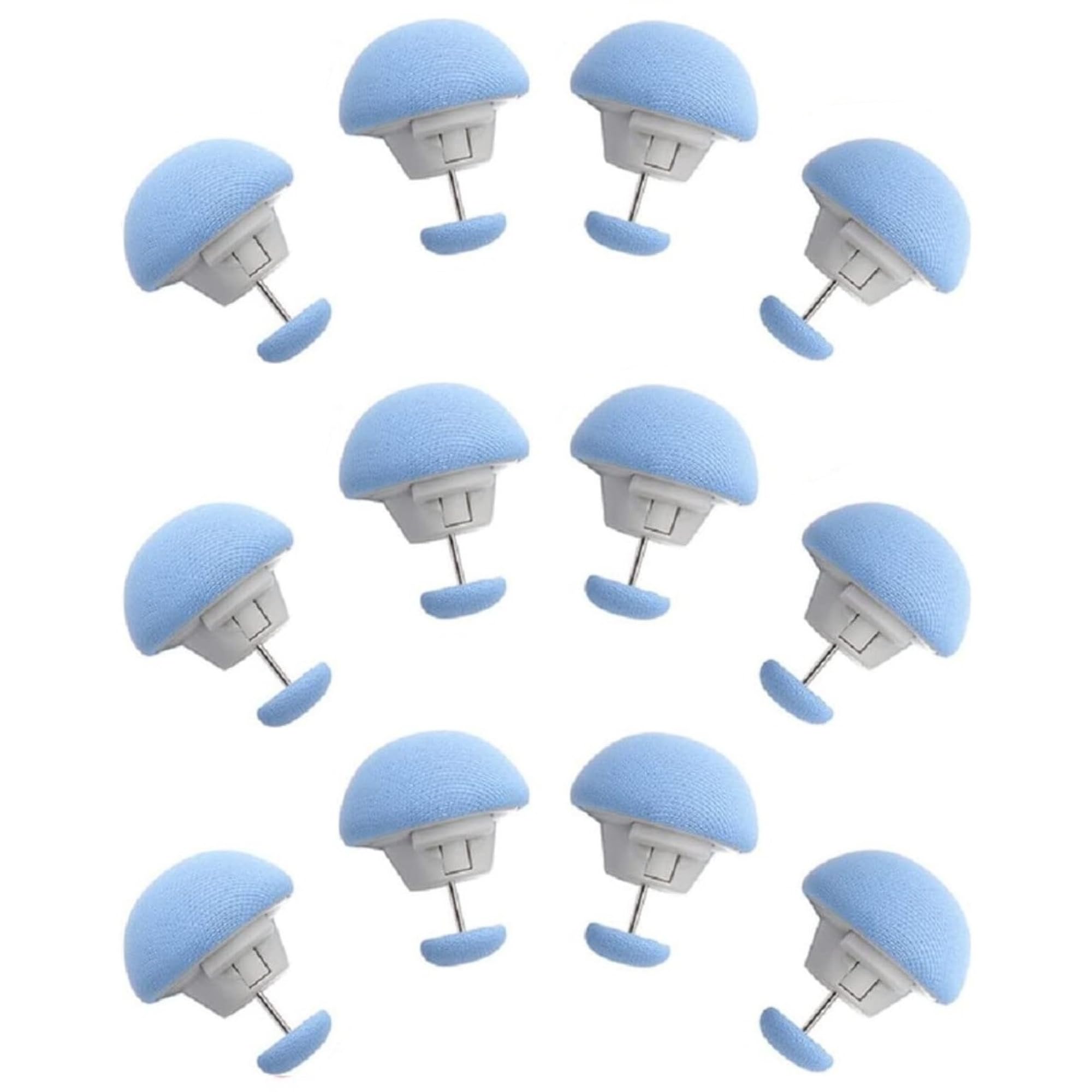 - TOMATUS Duvet Pins, Reusable Fixing Buckle Non-Slip Quilt Holder, Quil Cover Clip for Fixing Curtain Socks Mattress, Pack of 12, Blue