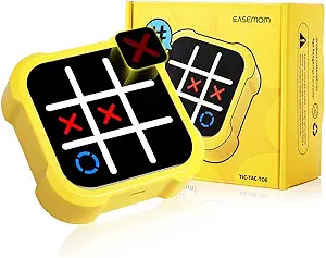 Handheld Electric Puzzle Game Console - Tic Tac Toe Game Educational Road Trip Activities for Kids - Board Games, Juegos para Niños - Ideal Birthday for Kids and Adults