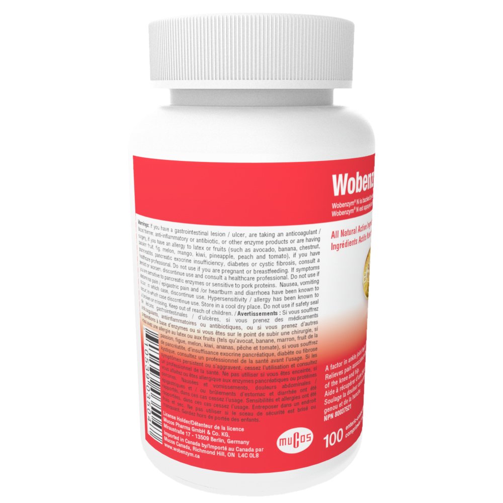 Wobenzym N - 100 Tablets