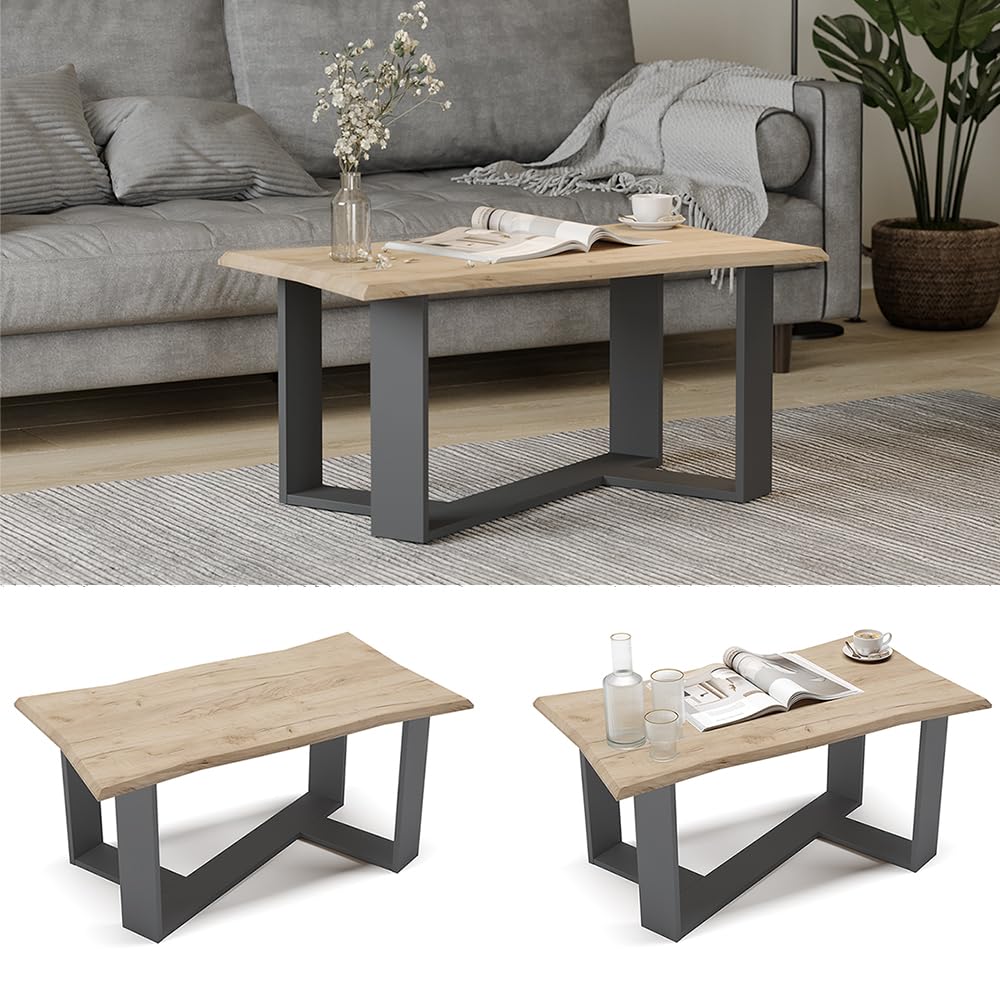 Vicco Tavolino Arne, Rovere dorato, 90 x 50 cm